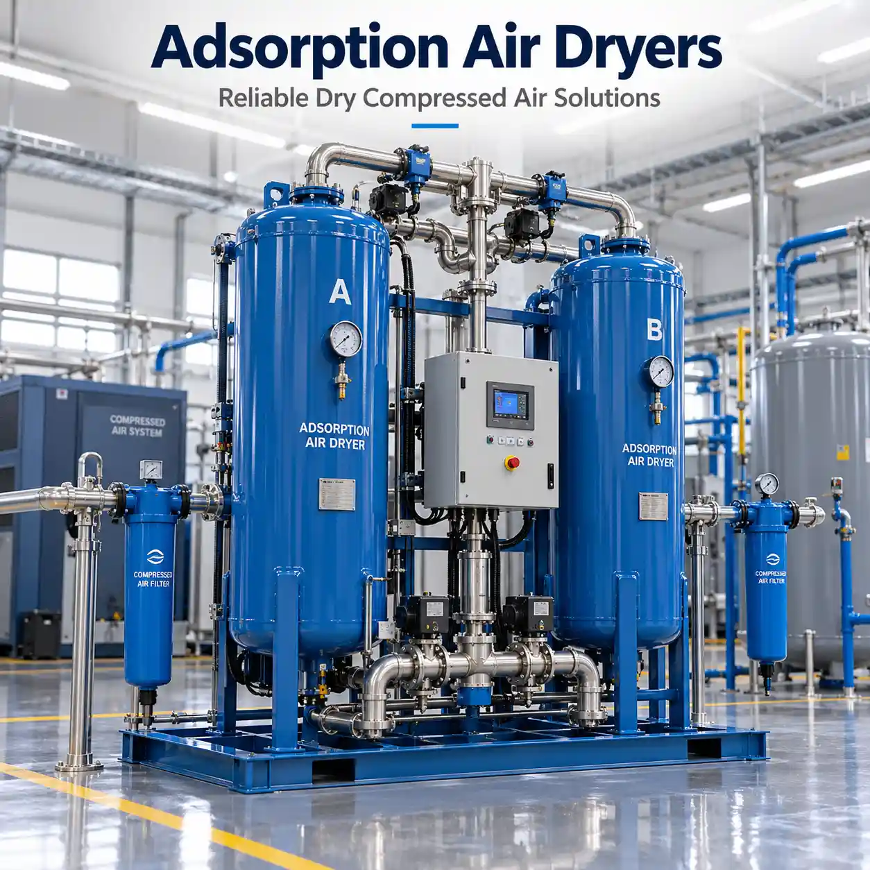 Adsorption Air Dryers | Industrial Desiccant Dryer Manufacturer